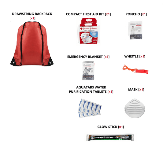 Sac à dos essentiel - Kit de survie d'urgence